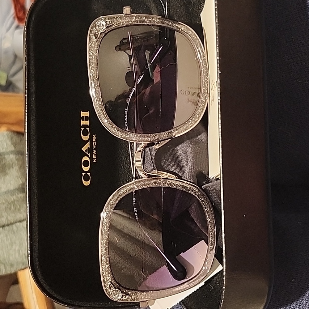 Coach gray gradient sunglasses